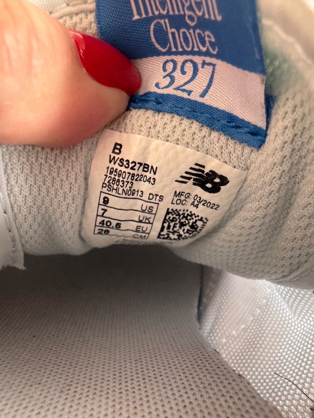 New Balance 327 'Blue Sea Smoke 9 - Picture 7 of 8